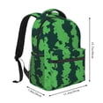 thumbnail image 3 of KLL Green Stripes Of Watermelon Print Casual Backpack for Men Women,Travel Casual Backpack Outdoor Activities Bag Daypack for Travel Hiking Shopping Daily, 3 of 5