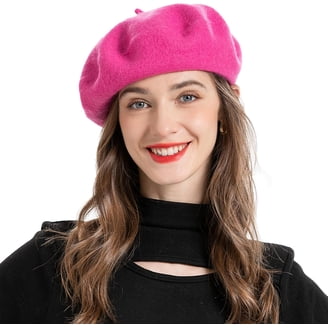 8517 Chenille Beret, Warm Winter Cap For Women And Girls, French Style SAGEFINDS Chenille Beret, Warm Winter Cap for Women and  main image 3