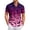 #0A Light Purple, variant on Men's Halloween Themed Tops Scary Web Graphic Printed Short Sleeve Button Down T-Shirt Relaxed Fit Festive Comfy Casual Daily Tees,3XL,Black