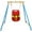 Multicolor, variant on Outdoor Swing Sets Baby Toddler Indoor/Outdoor Metal Swing Set with Safety Belt for Backyard,Swing Sets