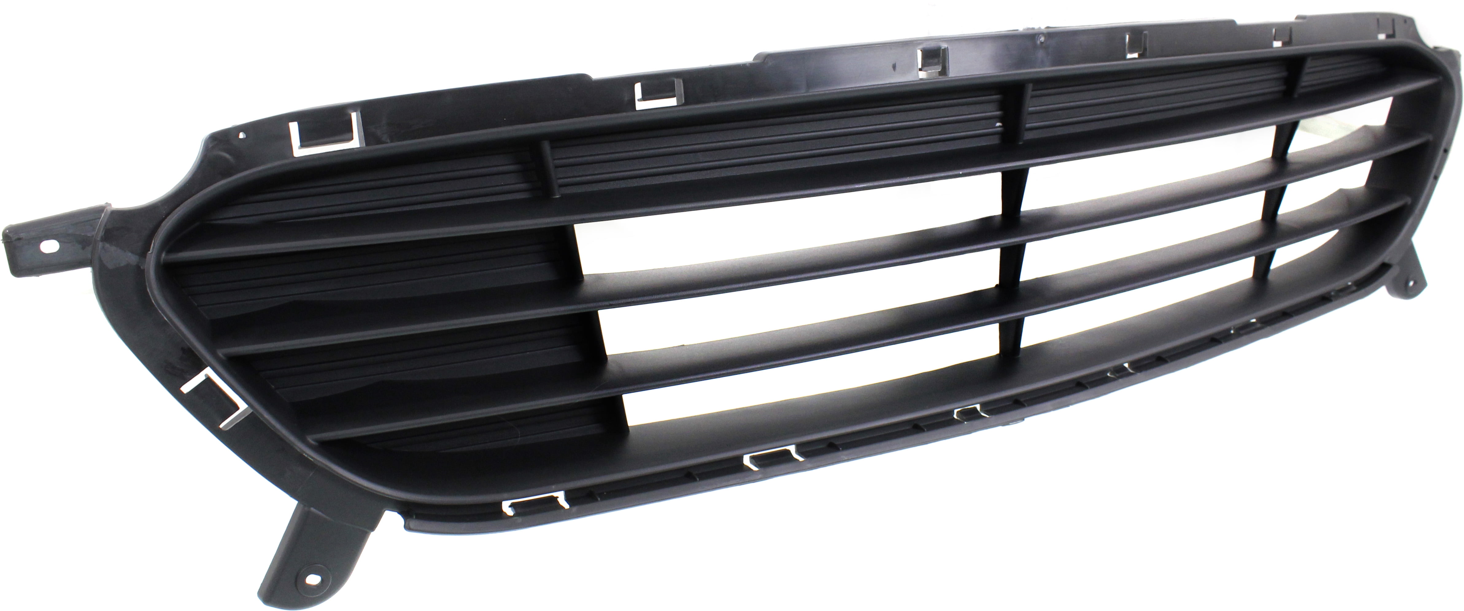 Bumper Grille Compatible With 2014-2017 Hyundai Accent Front Textured Gray