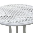 thumbnail image 5 of Benzara Table Set of 1 Table and 2 Chairs With Cabriole Legs, White, 5 of 8