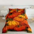 thumbnail image 2 of Homewish Autumn Pumpkin Queen Comforter Set,Rustic Harvest Bedding Sets,Happy Fall Bedding Comforter Set For Men Women,Microfiber Bedroom Decor Reversible,3pcs, 2 of 8