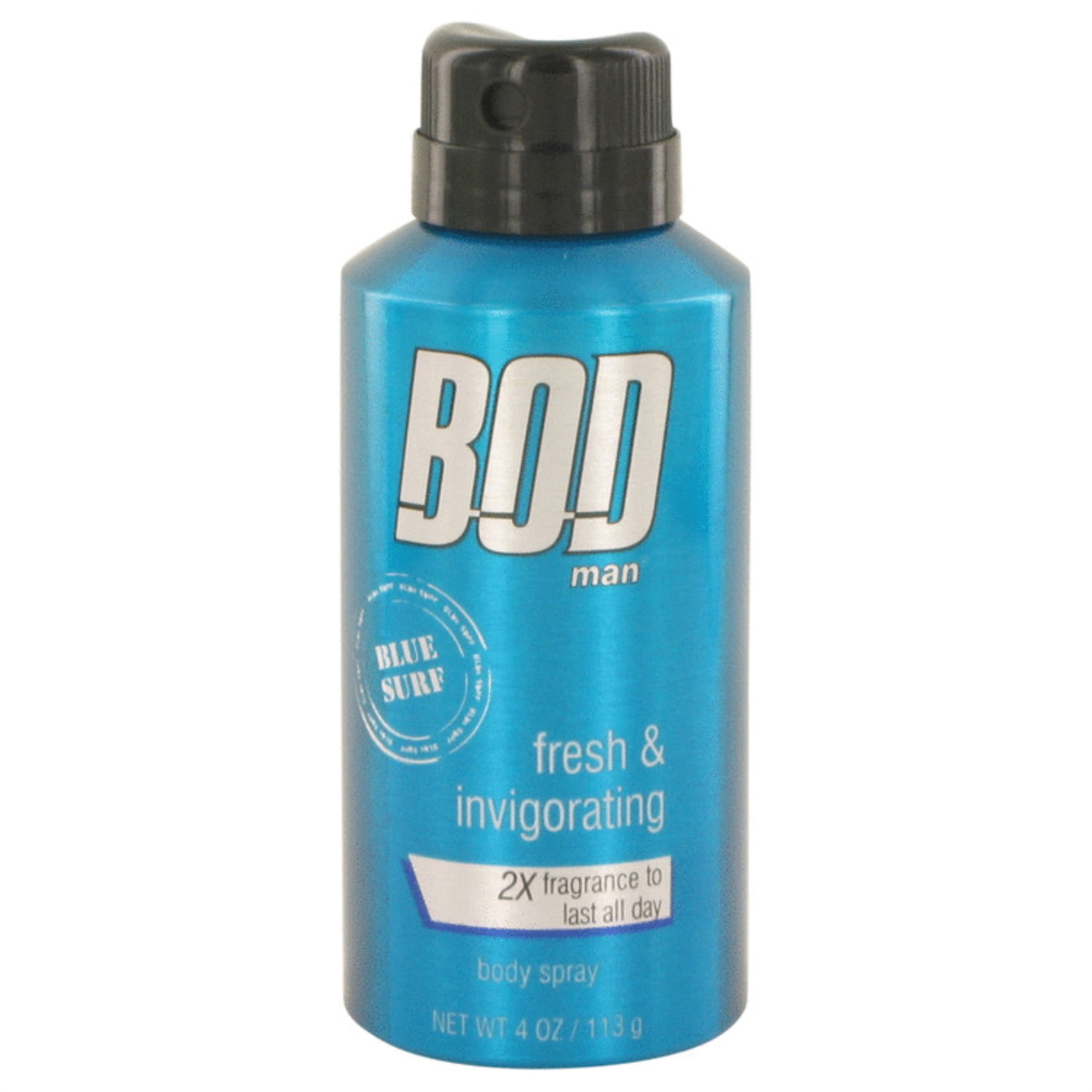 (pack 4) Bod Man Blue Surf Body spray By Parfums De Coeur4 oz Walmart