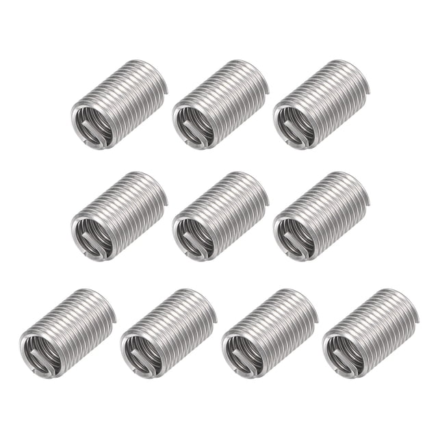 Unique Bargains 7/16-14 UNC 2.5D 304 Stainless Steel Wire Thread Inserts Screw Repair Sleeve 10 Pack