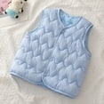 thumbnail image 2 of Kogui Boys Puffer Jacket Girls Winter Puffer Vest Faux-Down Short Cropped Lightweight Water-Resistant Big Girls Sleeveless Jacket 5T 6T (Sky Blue,5-6 Years), 2 of 5