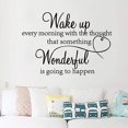 thumbnail image 2 of Adhesivo de pared con cita inspiradora para despertarse y motivar, 2 of 2
