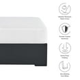 thumbnail image 6 of Tahoe Outdoor Patio Powder-Coated Aluminum Ottoman in Gray White, 6 of 8