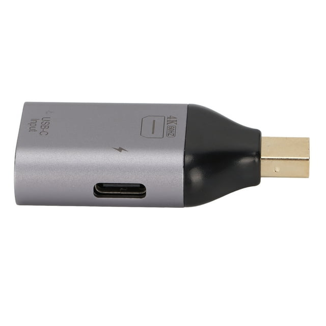 Adaptateur USB C Femelle vers Mini DP Mâle, Adaptateur Type C vers Mini DP Boîtier en Aluminium Durable Multi-Fonction pour Projecteurs pour Moniteurs pour Ordinateurs Portables