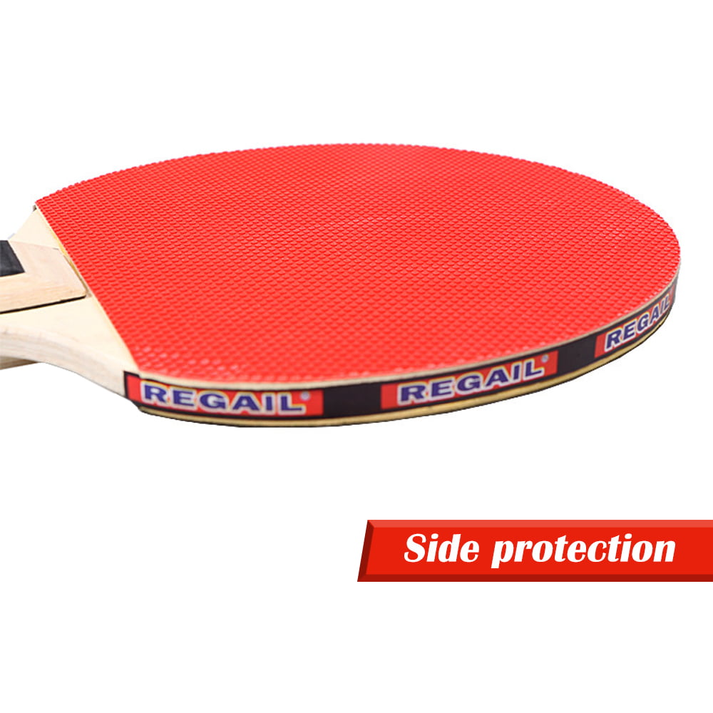 2 Professional Table Tennis Racket Long Paddle 40mm 3 Bat Pong Sets W2A9 