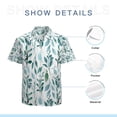 thumbnail image 7 of High Quality Hawaiian Shirts for Men Short Sleeve Aloha Beach Shirt Floral Summer Casual Button Down Shirts Blouses TDKK9N, 7 of 7