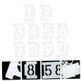 thumbnail image 6 of Supvox 2Sets DIY Hollow Out Number Stencils for Precise Curb Painting in White, 6 of 6