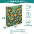 thumbnail image 3 of FORMRS 3 Ring Binder 1.5 inch with Pockets Set of 2 Clip Board 200 Sheets Capacity, Orange Tree Pattern, 3 of 8