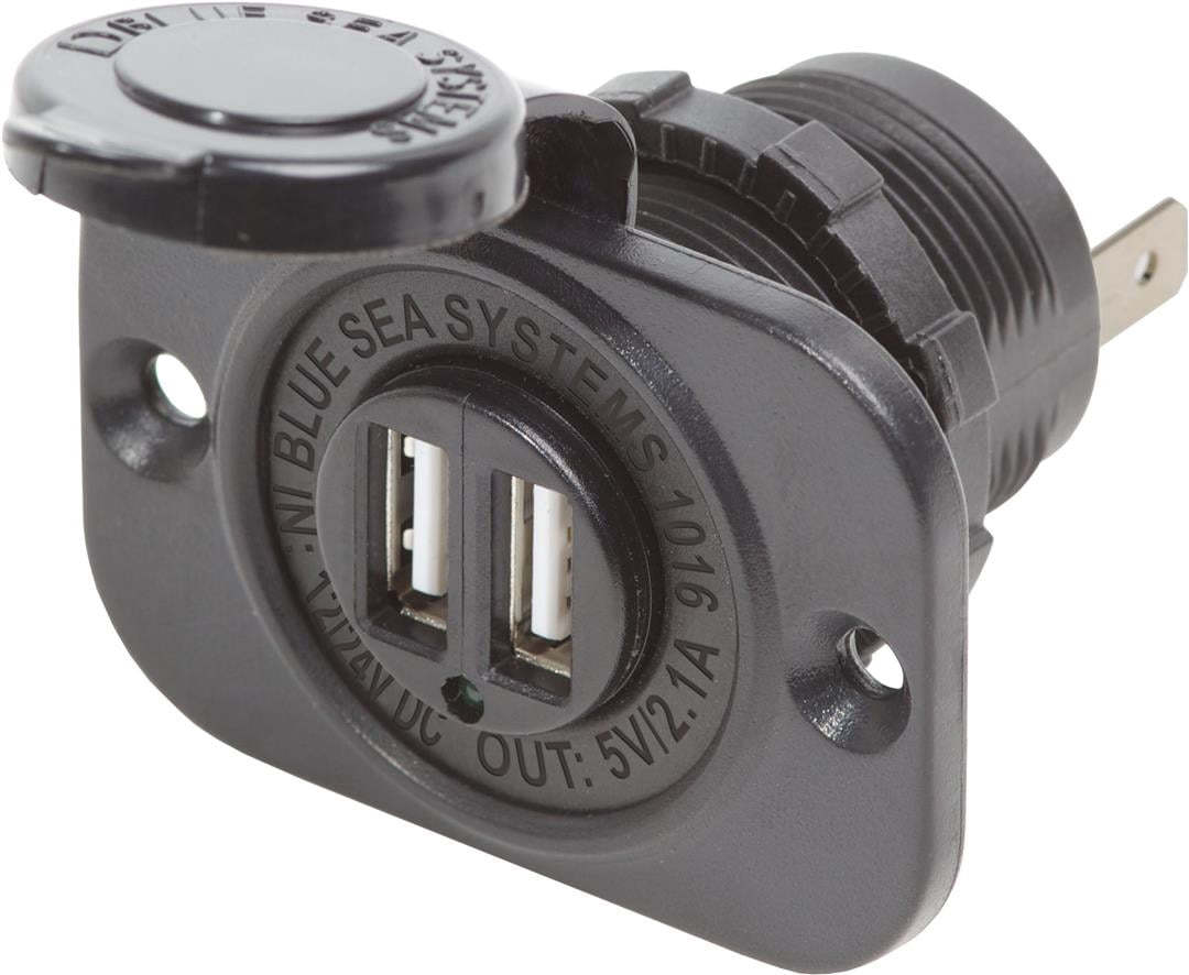 Blue Sea USB Outlet 1016-BSS For Charging Phone; Dual USB Connection ...