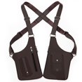 thumbnail image 1 of Bolso de hombro de cuero antirrobo para hombres y mujeres - Cartera oculta bajo el brazo con doble compartimento para viajes, desplazamientos y seguridad diaria, 1 of 1