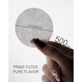 thumbnail image 4 of 500-Count Coffee Filters - Round Coffee Filter Compatible with AeroPress Coffee Maker, Espresso Machines, Bialetti Moka Pot for Coffee and Tea, 4 of 7