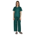 thumbnail image 1 of Inkmeso Ensemble de Pyjama en Coton pour Femmes Manches Courtes Classiques 2 Pcs Chemise & Pyjama Loungewear, 1 of 7