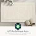 thumbnail image 4 of Delara Organic Cotton Reversible Bath Mat – 3000 GSM, GOTS Certified, Ultra-Thick & Super Absorbent | Soft, Plush & Quick-Drying Bathroom Rug, 4 of 7