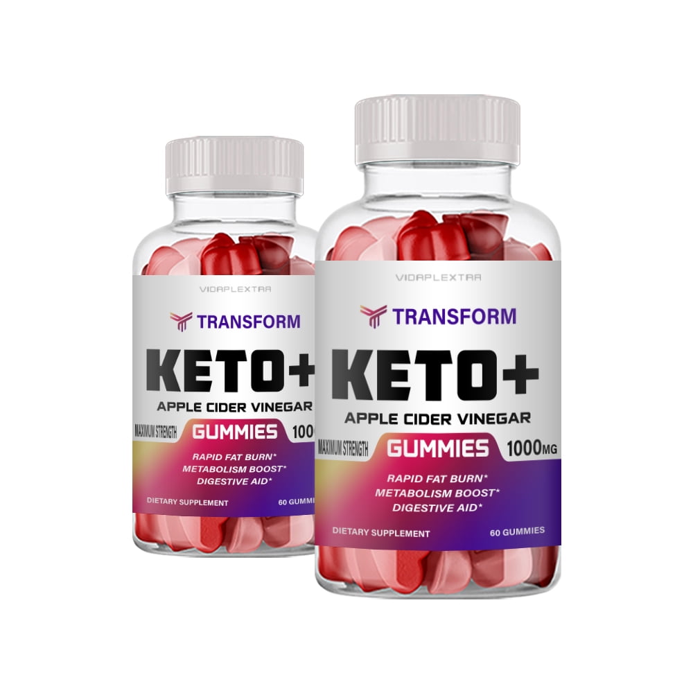 (2 Pack) Transform Keto+ Transform Keto + ACV Rapid Fat Burn Gummies
