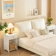 thumbnail image 3 of Yoneston Elegant Nightstand with Drawer and Open Shelf Storage for Bedroom Kid's Room Bedside, White, 3 of 9