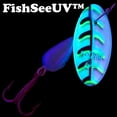 thumbnail image 2 of Panther Martin PMVIUV_2_VIPW FishSeeUV Vibrant Image Fishing Lures - Vibrant Image Pink/White - 2 (1/16 Oz), 2 of 4