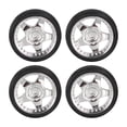 thumbnail image 4 of kusrkot 4 Pieces RC Car Tires for 1/18 RC Rally Car Repalces Spare Parts Argent, 4 of 9