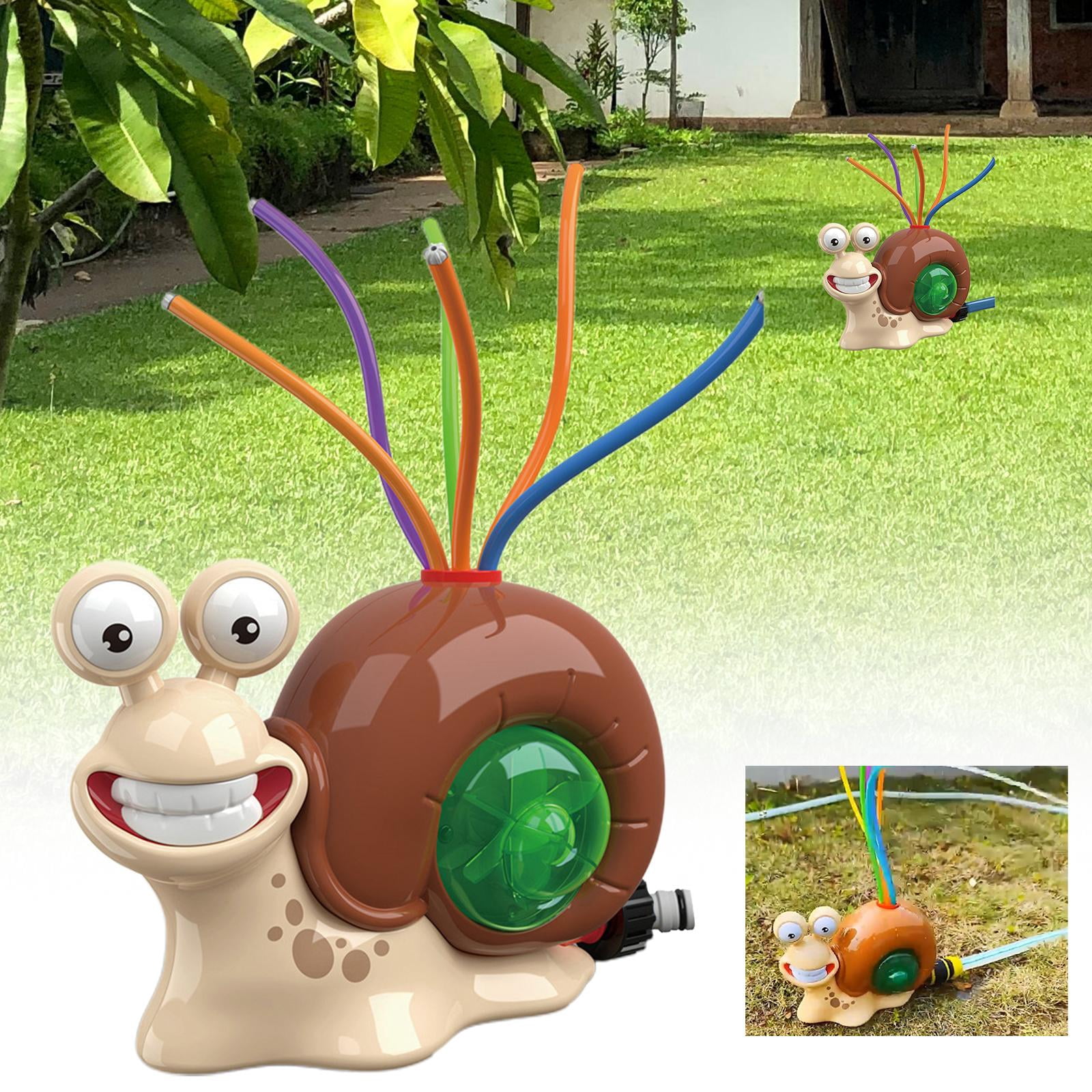 LeeQinersw Snails Sprinklers Outdoor Toy Summer Backyard Toy, Cartoon Games, Water Sprayer, Water Pressure Lift Toy for Garden, Lawn, Backyard, 3 Years and up tube sprayer