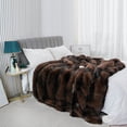 thumbnail image 3 of Oversized Throw Blanket Soft Fuzzy for Couch Fluffy Blankets Throws Faux Fur Blanket Plush Sherpa Blanket Cozy Decorative Gift Throw Blankets for Couch, Sofa Bed 74''x90'' cofffe, 3 of 6