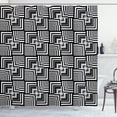 thumbnail image 1 of Ambesonne Black and White Shower Curtain, Geometric Art, 69"Wx75"L, Black White, 1 of 3