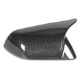 thumbnail image 2 of 2pcs Door Mirror Cover Cap Left Right Horn Style Replacement for Ford Mustang 2015‑2022 Carbon Fiber, 2 of 5