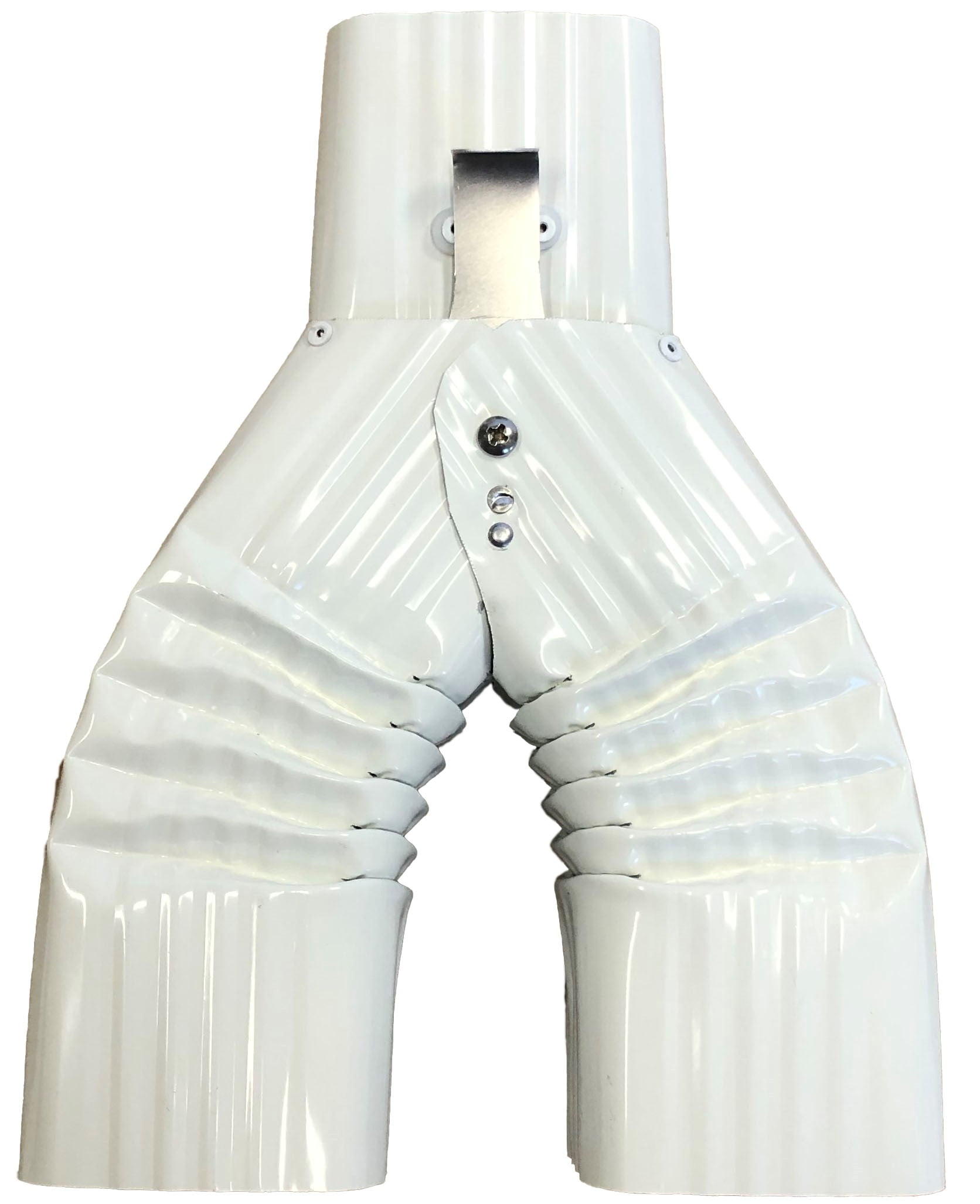 Basic Downspout Diverter for Rain Barrels (2X3, High Gloss White