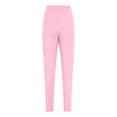 thumbnail image 5 of IVEYRTF Girls Solid Color Yoga Pants Elastic Waist Slim Fit with Pocket Breathable Kids Spring Fall Casual Everyday Bottoms(Pink,14-15 Years), 5 of 7