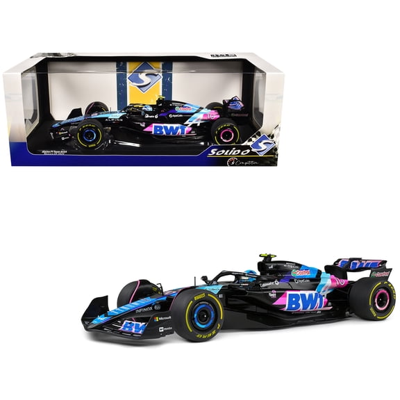Alpine A524 #10 Pierre Gasly "BWT" Formula One F1 Monaco GP (2024) "Competition" Series 1/18 Diecast Model Car by Solido