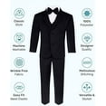thumbnail image 7 of Lycody 4-Piece Boy's Formal Slim Suit Set Kids and Teen Suits for Wedding Prom Graduate - Includes Suit Jacket, Dress Pants, Vest, Neck Tie, 7 of 7
