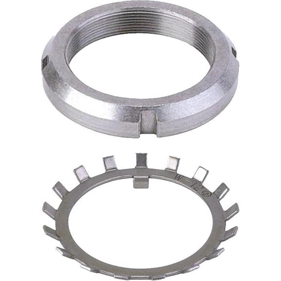 Grand National Hub Spanner Nuts w/Retaining Lock Set, Size 12, RH