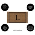 thumbnail image 2 of Evergreen Monogram Indoor Outdoor 100% Natural Coir Doormat 28" x 16" |  Letter  "L", 2 of 3