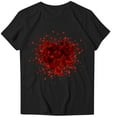 Jinhomg Cute Tees for Women 2025 Trendy Valentine's Day Heart Graphic