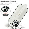 thumbnail image 3 of Jiahe Cover for iPhone 12 Pro Max, Slim Soft with Adjustable Wristband Kickstand Case,Anti-Scratch Rugged Shockproof PU Leather Cover Protective Cover, white, 3 of 8