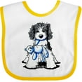 thumbnail image 3 of Inktastic B/w Parti Doodle Dog Boys or Girls Baby Bib, 3 of 4