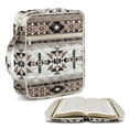 thumbnail image 2 of Xixirimido Bible Cover Case for Women Men, Large Bible Bag Bible Study Supplies Accessories Quilted Bible Carrying Cases with Handle Christian Gift, Aztec Tribal Geometric Brown Print, 2 of 7