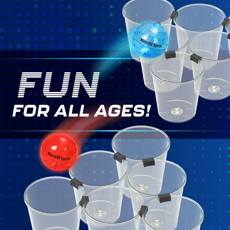 MinnARK Giant LED Yard Pong Game with LED Balls & Buckets photo 5