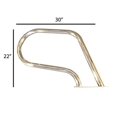 thumbnail image 2 of FibroPool Rail de Main Facile à Monter avec Plaque de Base, Petit (Acier Inoxydable), 2 of 5