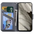 thumbnail image 5 of SaniMore for Google Pixel 7 Case, PU Leather Flip Folio Cover with Stand, Card Slots, [Lovely Pet Magnetic Clasp] Full Protetcion Shockproof TPU Wallet Shell for Google Pixel 7(6.3" 2022), Gray, 5 of 10