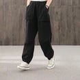 thumbnail image 2 of Sngxgn High Waist Cargo Pants Women Baggy Cargo Pants for Women Jogger Straight Wide Leg Pants Y2K Pants(Black,XXL), 2 of 5