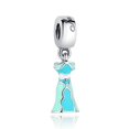 thumbnail image 1 of Hot Selling Mother's Day Love Mom Charm 925 Sterling Silver Charm Princess Dress For Pandora Bracelet Women Jewelry Making Gifts Gao Jinjia LED, 1 of 2