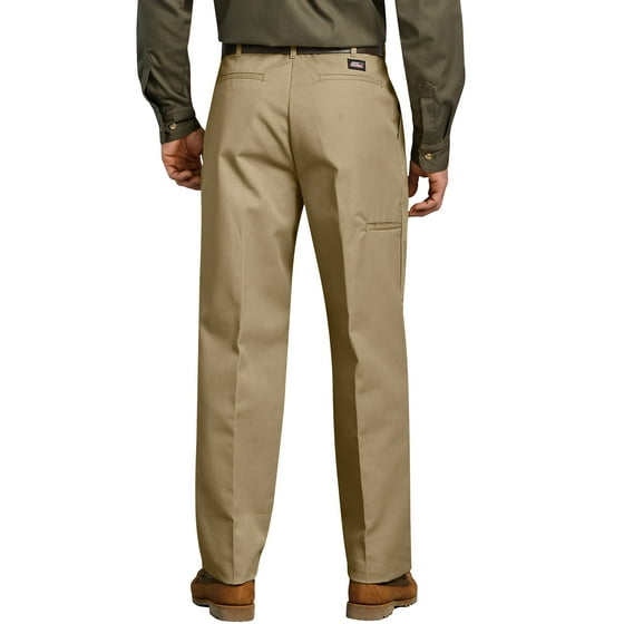 Genuine Dickies - Men's Pleated Comfort-Waist Work Pants - Walmart.com