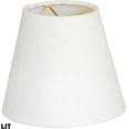 thumbnail image 3 of Royal Designs, Inc. Hardback Empire Chandelier Basic Shade CS-920-6LNW, Linen White, 4 x 6 x 5.5, 3 of 5