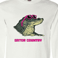 thumbnail image 4 of Inktastic Gator Country Sunny Gator in Pink Sunglasses Long Sleeve T-Shirt, 4 of 5