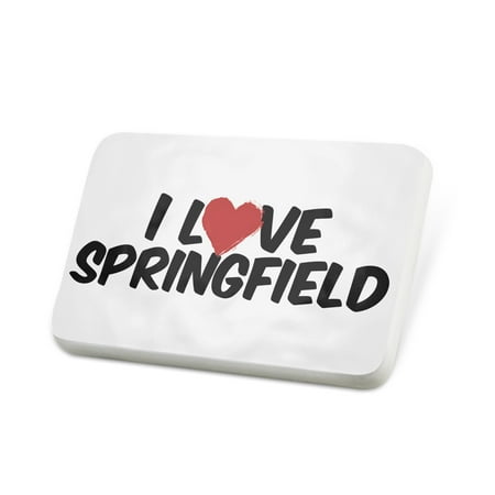 Porcelein Pin I Love Springfield Lapel Badge – NEONBLOND