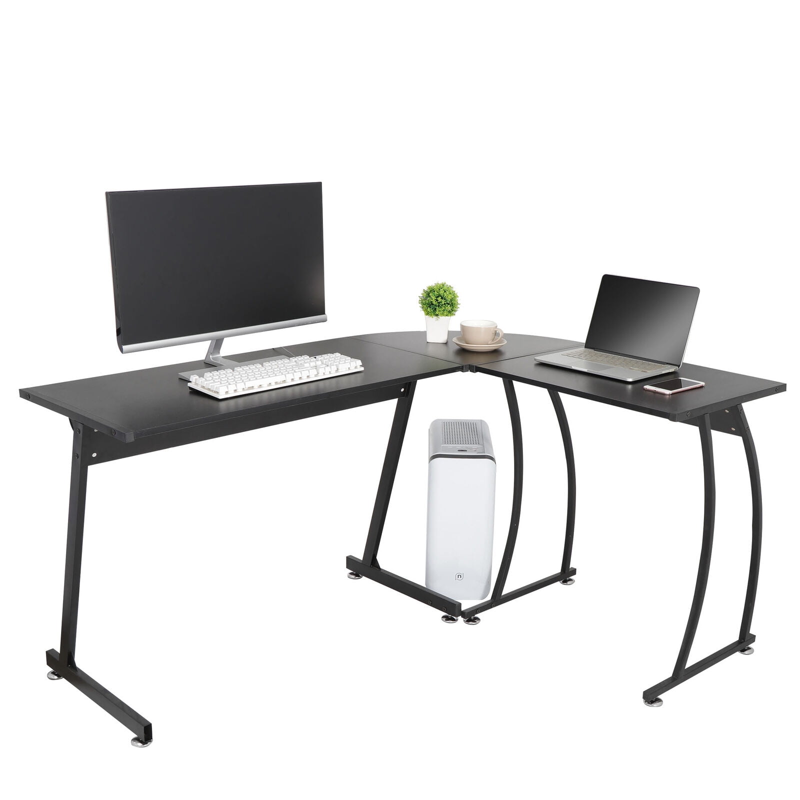 Zenstyle L Shaped Desk Corner Computer Gaming Laptop Table Workstation Home Office Desk Walmart Com Walmart Com